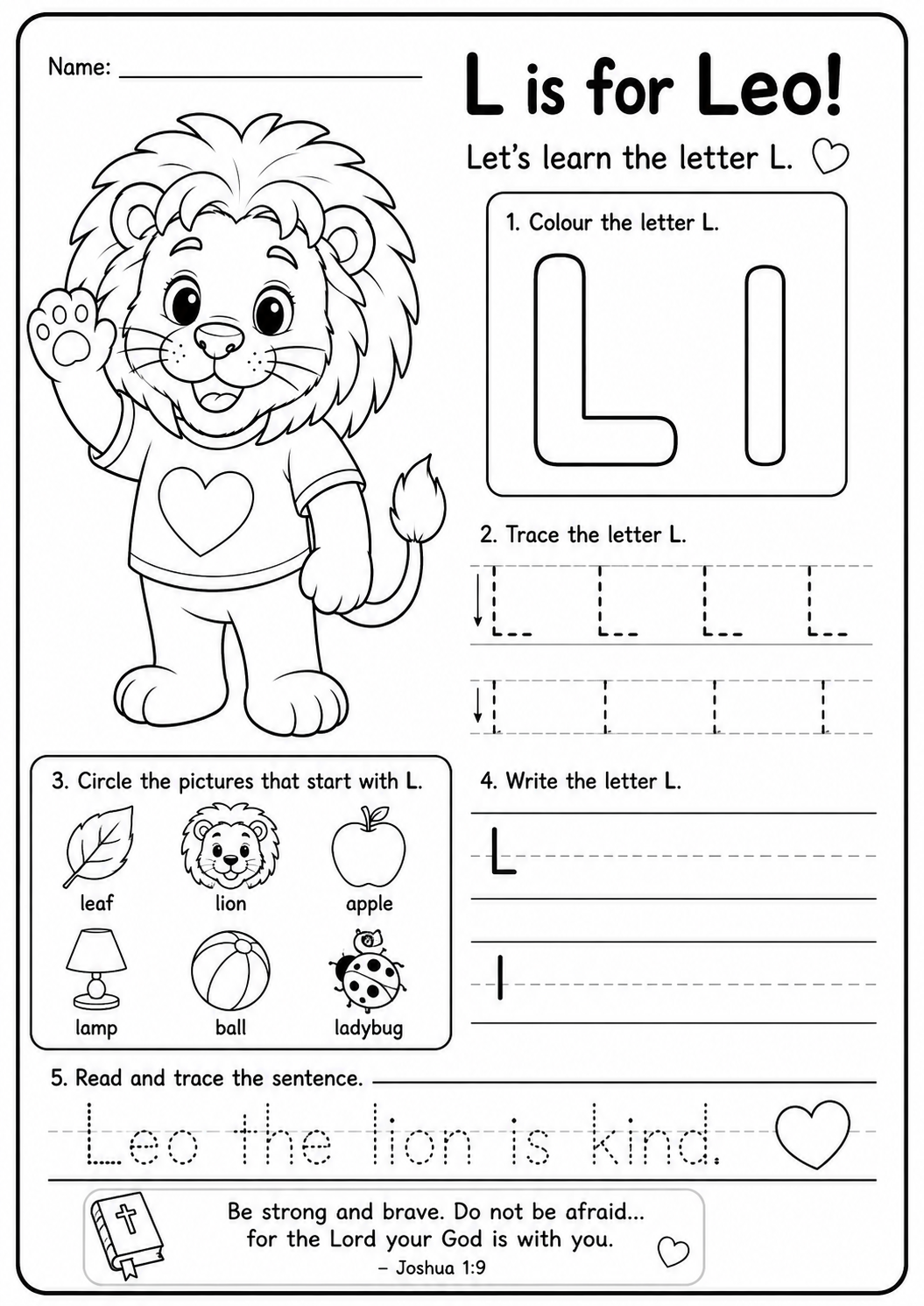 L is for Lion!